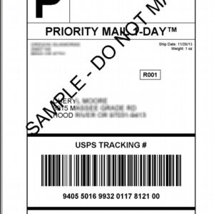 Prepaid Return Shipping Label (Repairs ONLY)